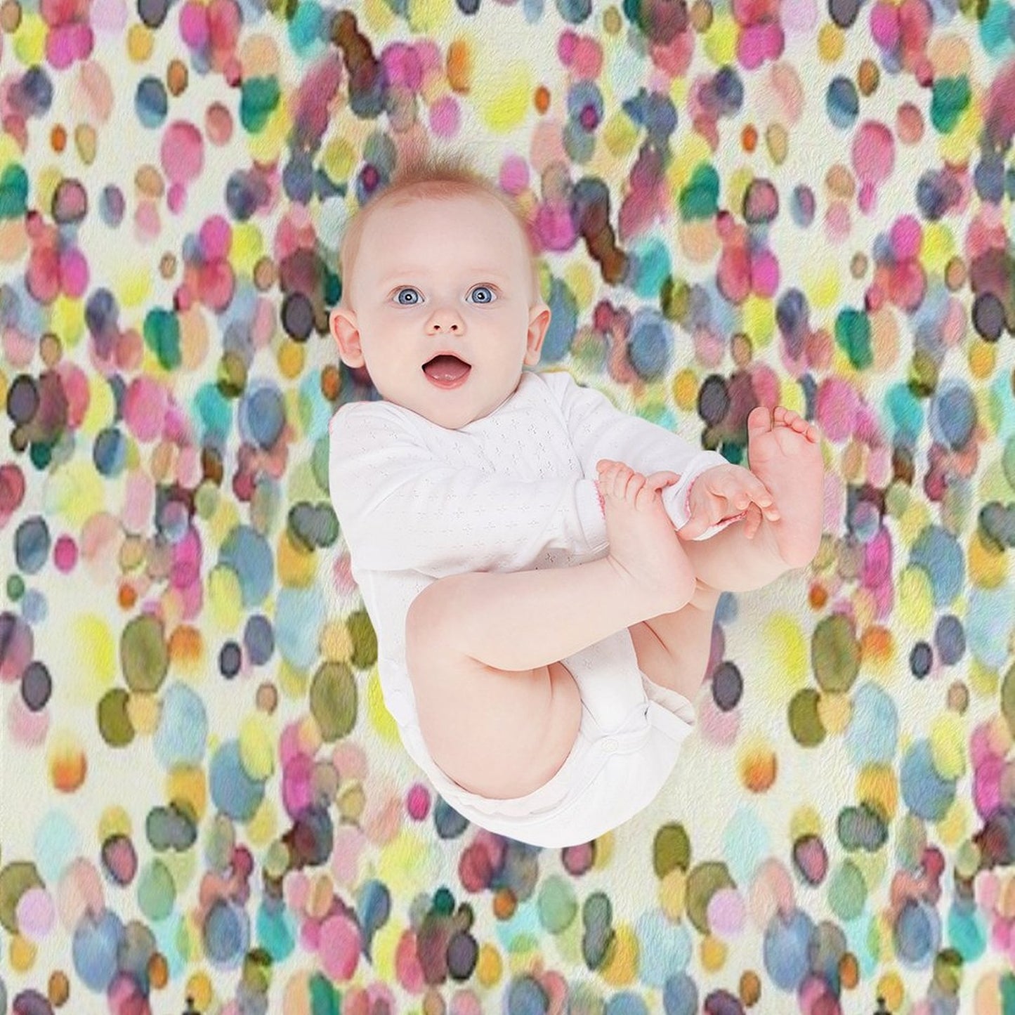 Color Drops Throw Blanket