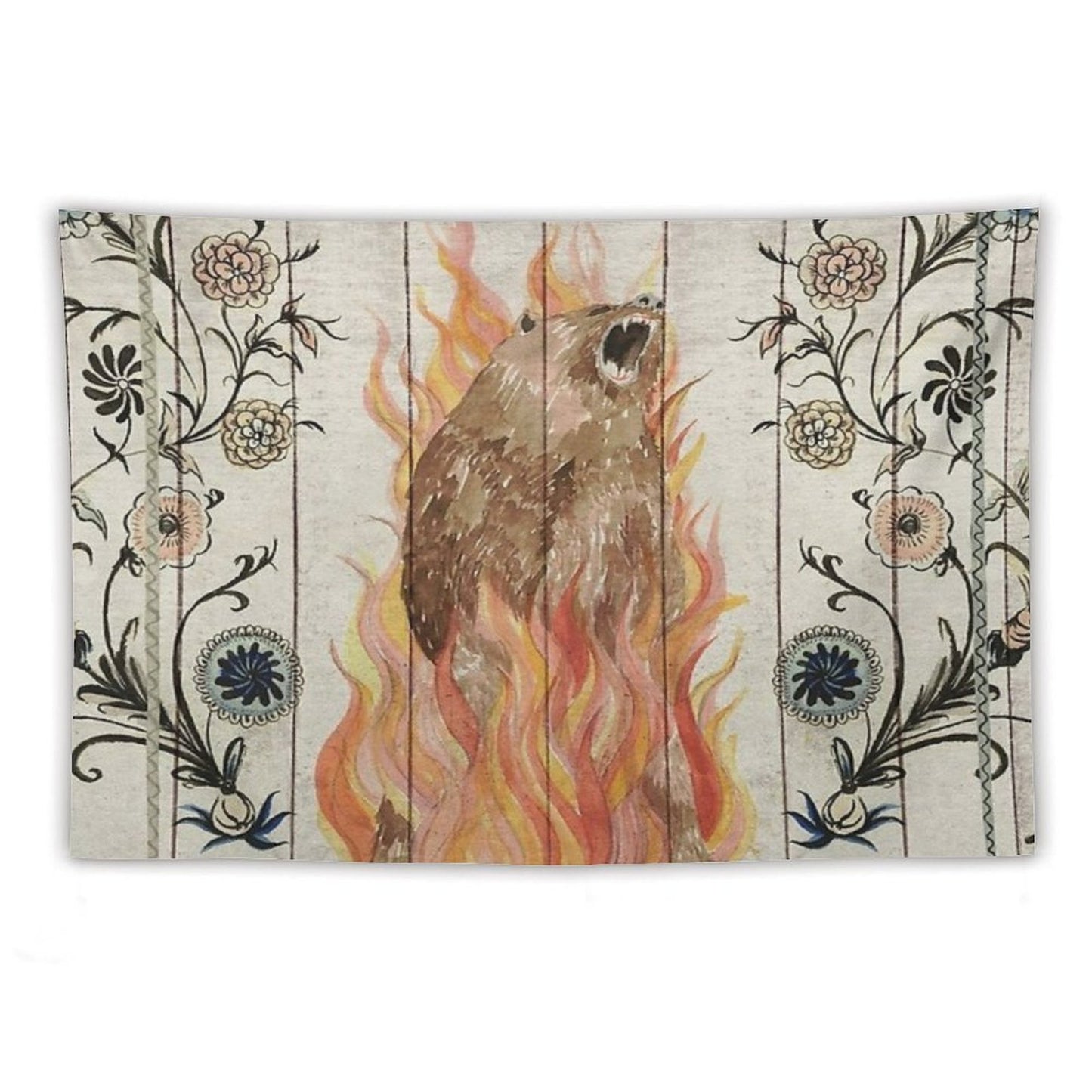 Midsommar Bear Painting Tapestry