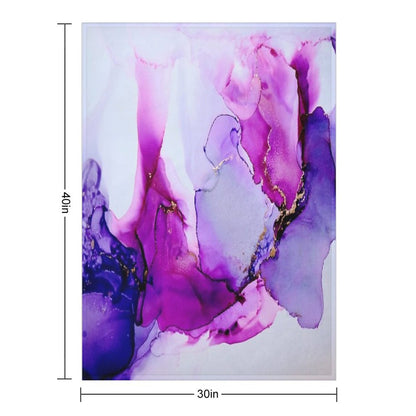 Purple Ink II Throw Blanket