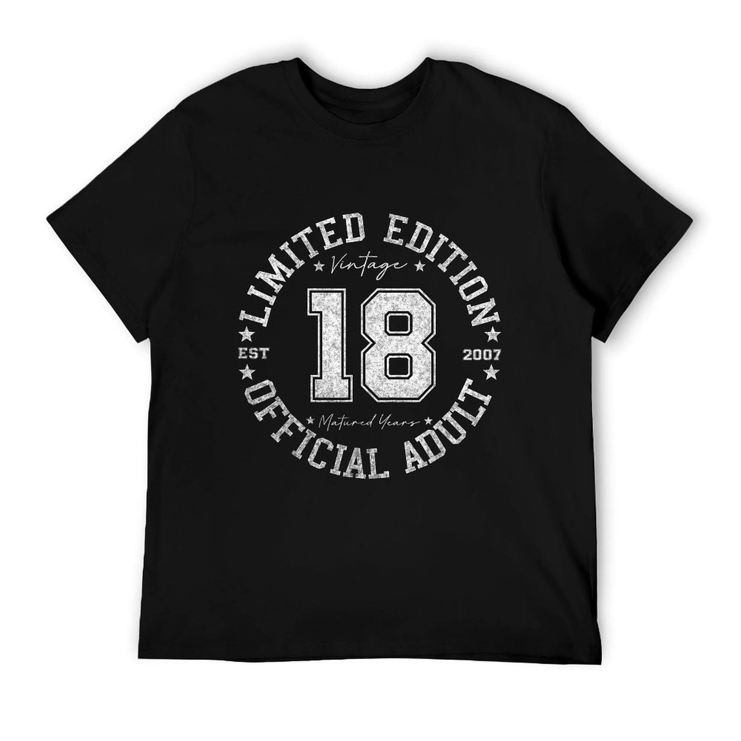Official Adult 18 Year Old Gifts Vintage 2007 18th Birthday T-Shirt