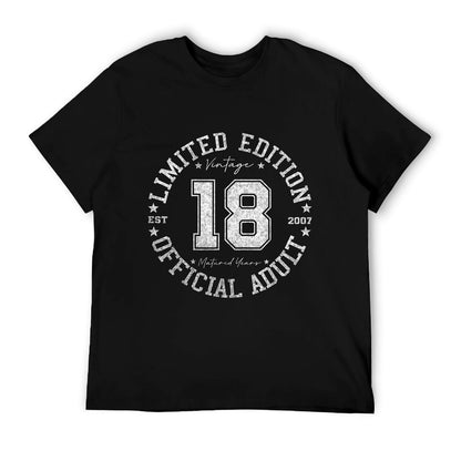Official Adult 18 Year Old Gifts Vintage 2007 18th Birthday T-Shirt