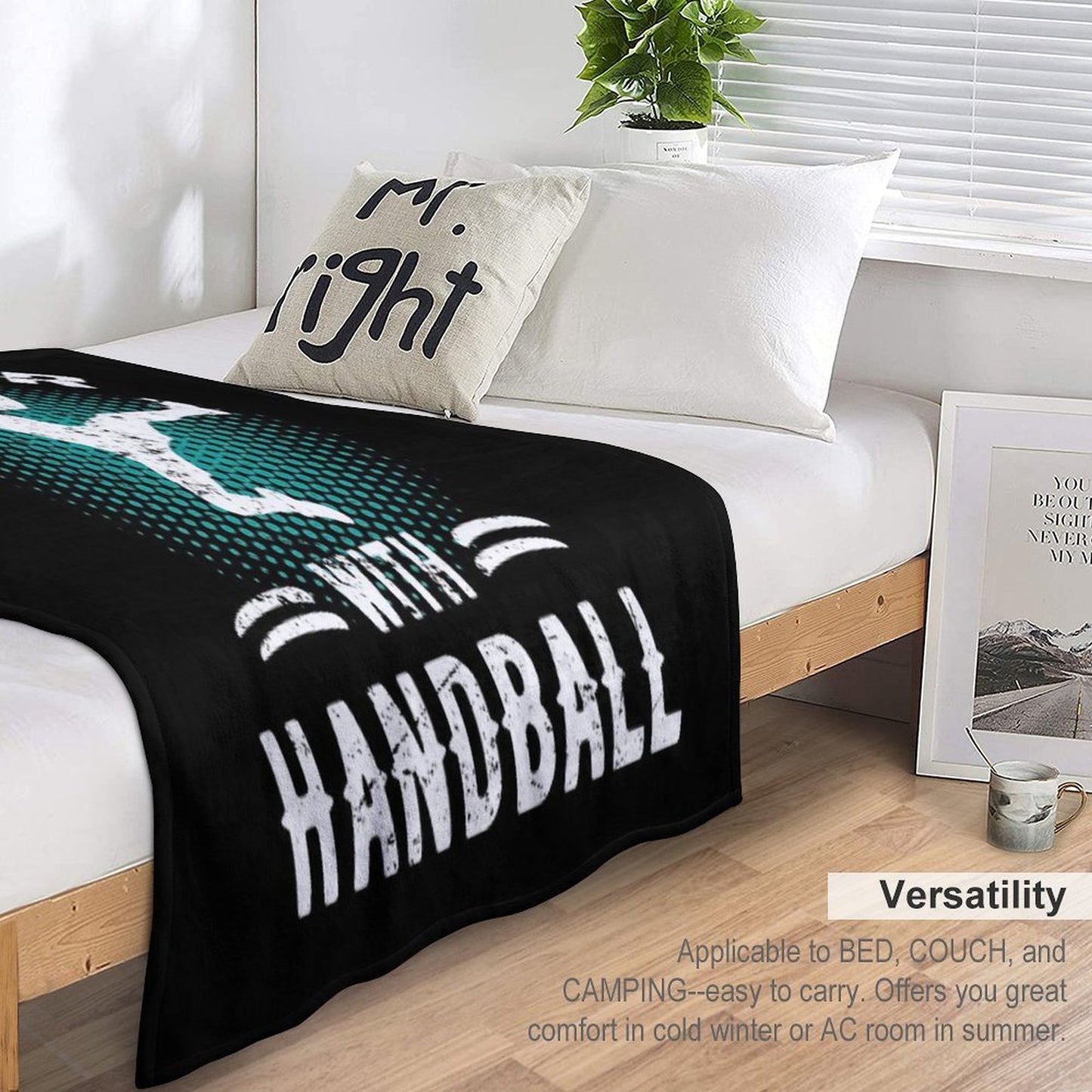 Handball Vintage Throw Blanket