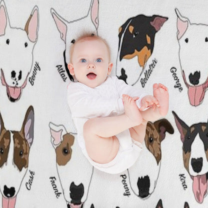 Glasgow Bull Terrier Club Throw Blanket