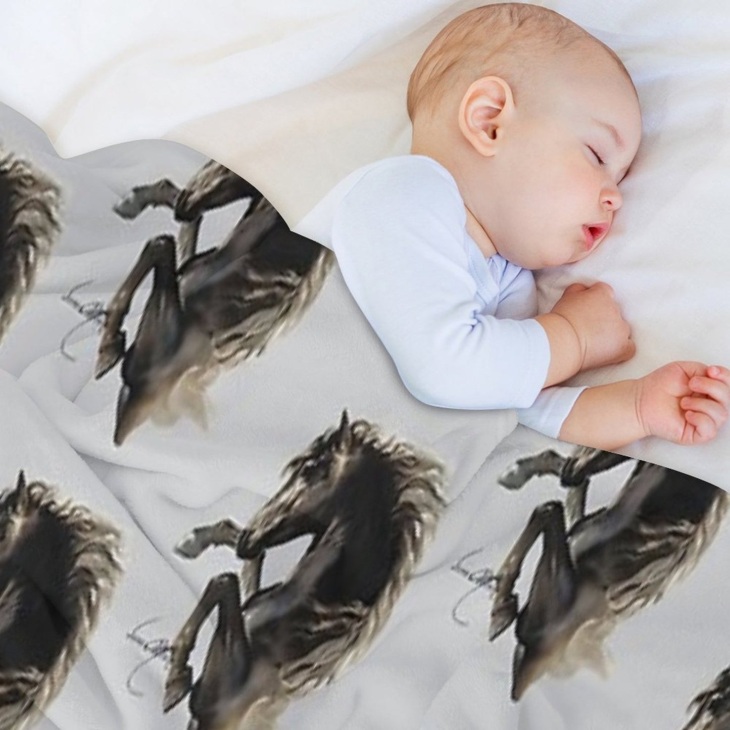 Black Fury (Cut-Out) Throw Blanket