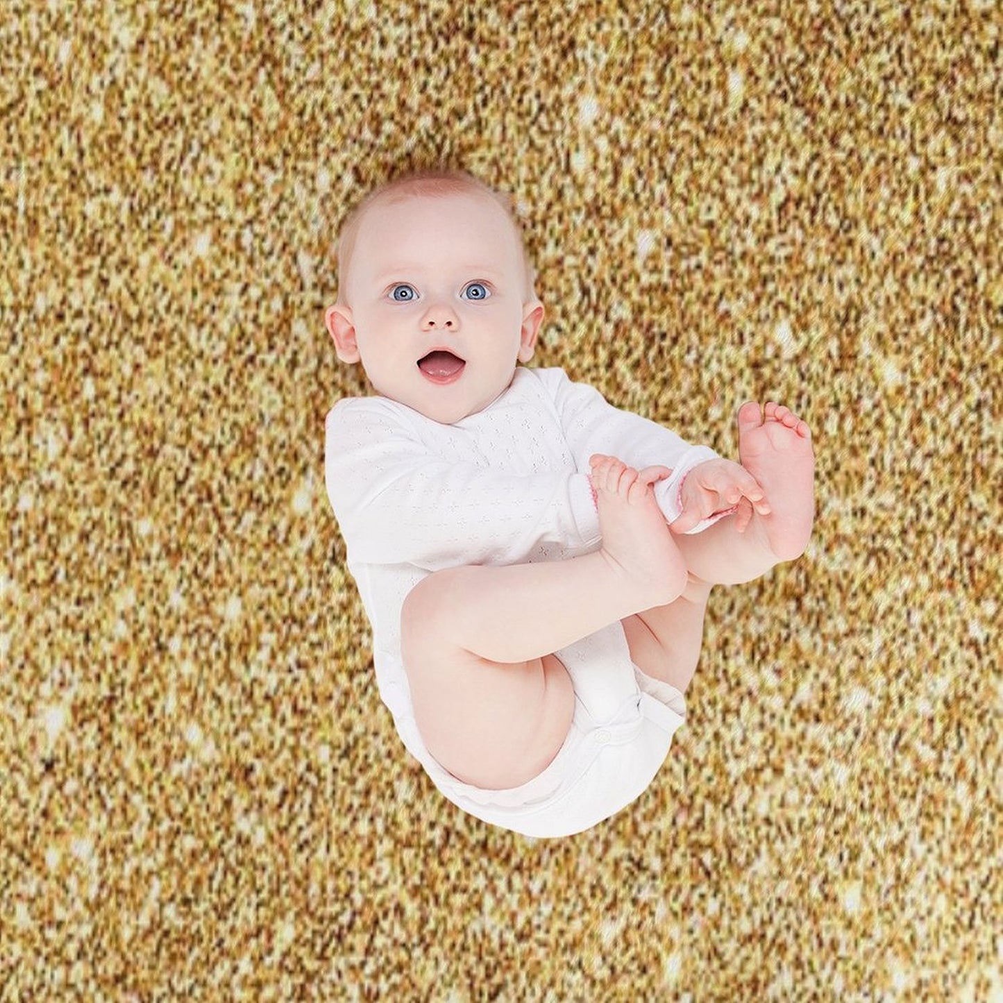 Print of Gold Throw Blanket