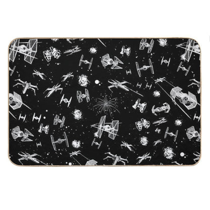 Space Ship Battle Bath Mat