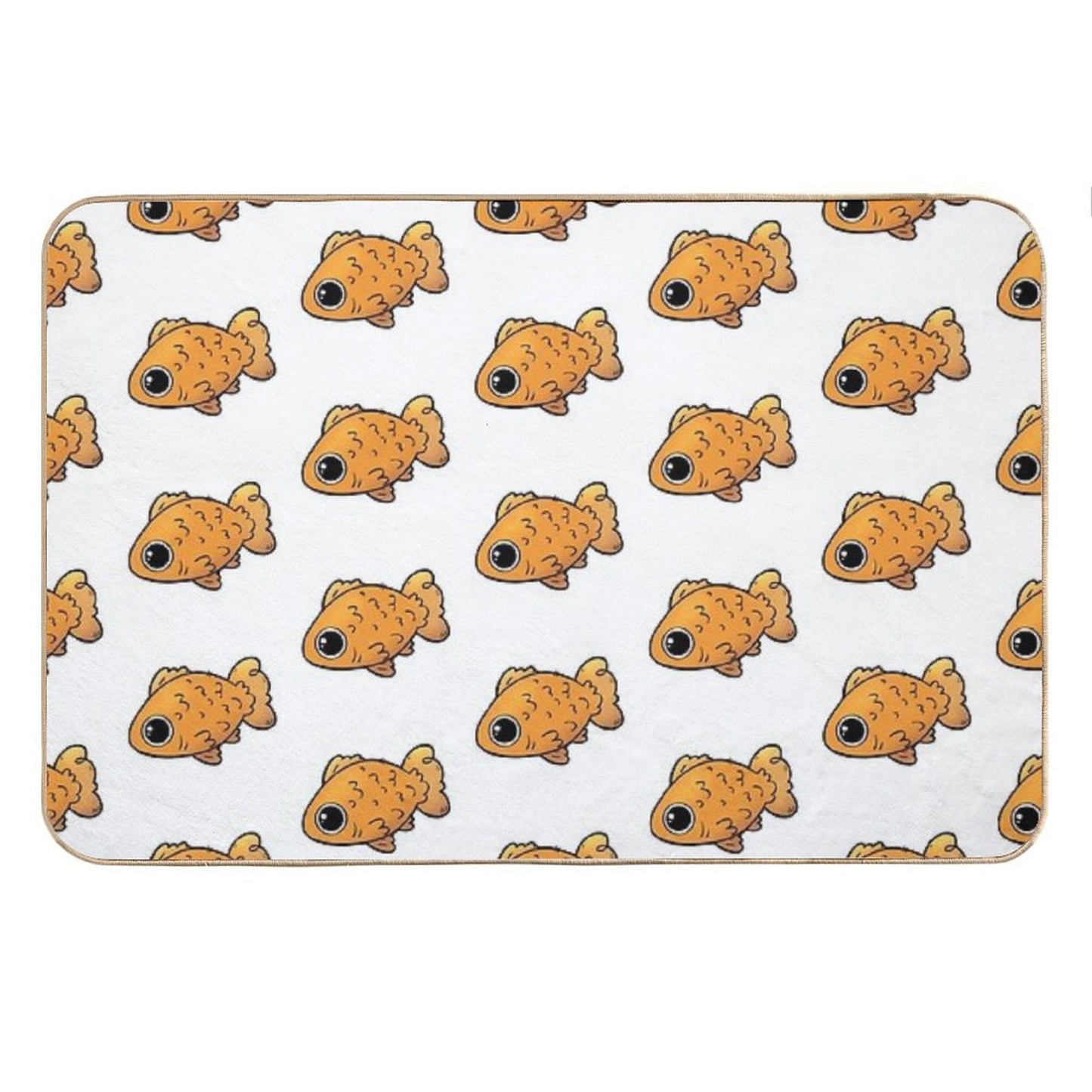 Cute Goldfish Cartoon Pet Bath Mat