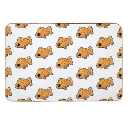 Cute Goldfish Cartoon Pet Bath Mat