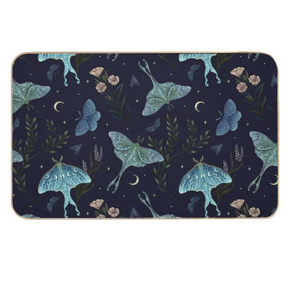 Luna Moth Pattern  Toxin-Free Bath Mat