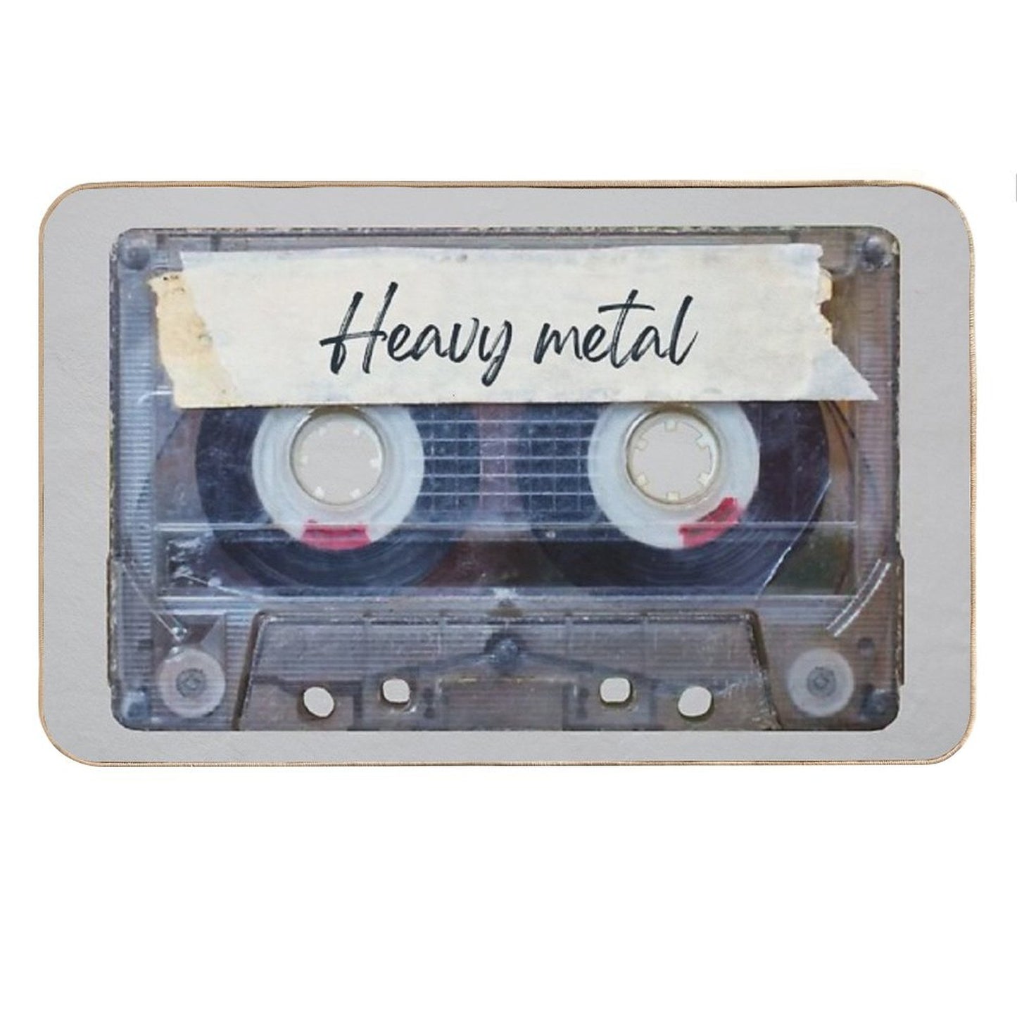 Best of Heavy Metal Music Songs Style Cassette Old School Bath Mat