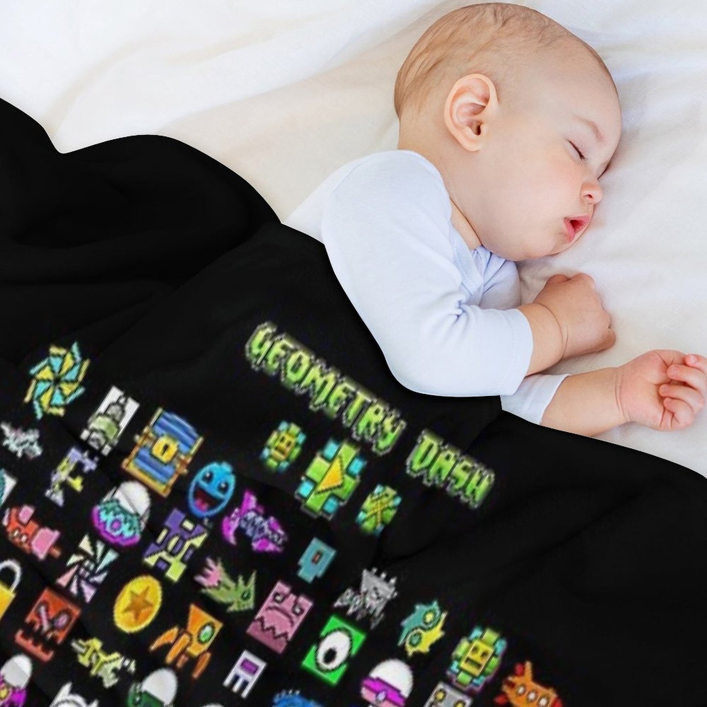 Geometry Dash Throw Blanket