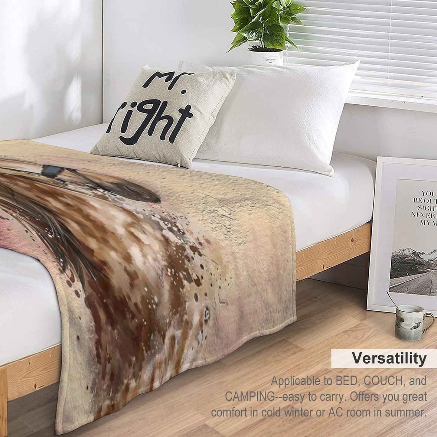 Horses Change Lives Throw Blanket