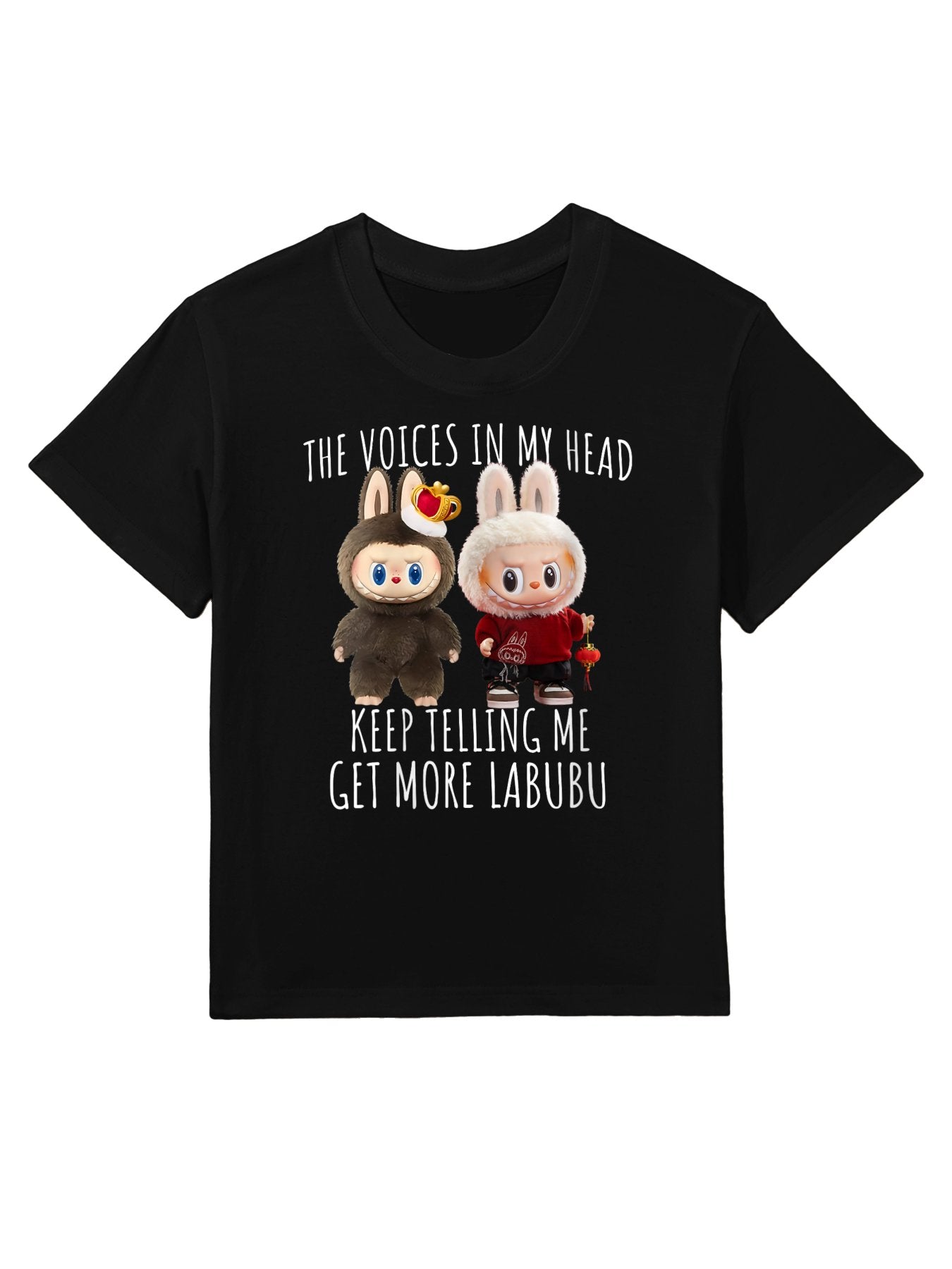 Womens The Little Voices in My Head Keep Telling Me Get More Labubu Kids T-Shirt