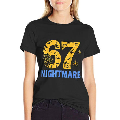 Funny Six Seven 67 Meme Couple Matching Halloween Costume  Tagless Design T-Shirt