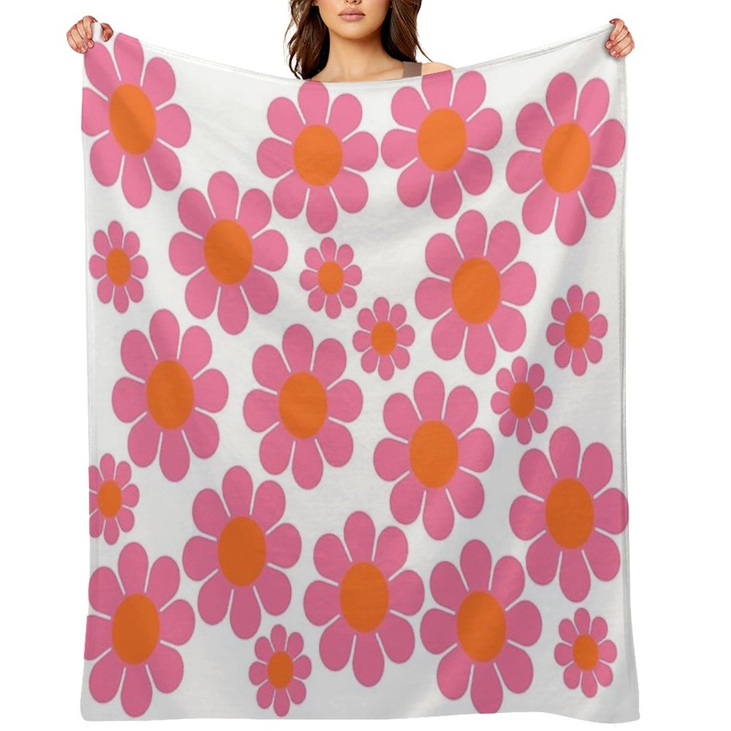 Koryn's Custom Flower Pattern 1 Throw Blanket
