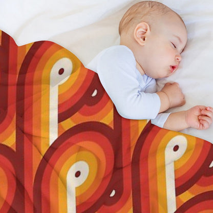 Disco Circles Geometric Pattern – “The Rogue” Palette Throw Blanket