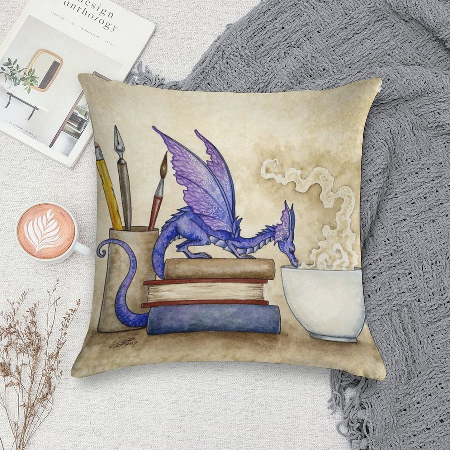 Whats In Here Soft Home Decor Throw Pillow