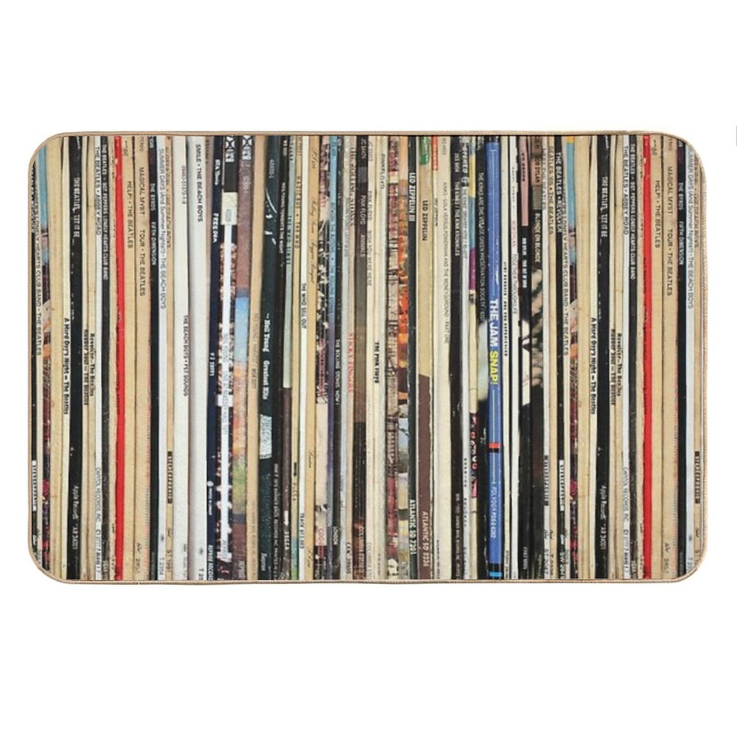 Classic Rock Vinyl Records Bath Mat