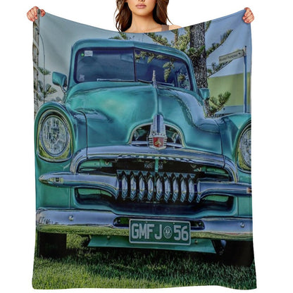 Modified FJ Holden at Wigley Reserve Throw Blanket