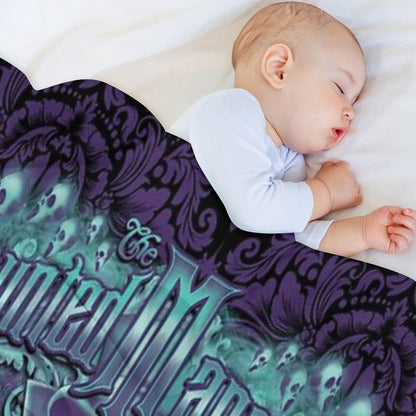 Haunted Mansion Ornate Design Throw Blanket
