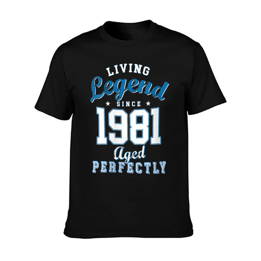 Womens 40th Birthday Living Legend Born in 1981 40 Years Old  Odor-resistant T-Shirt