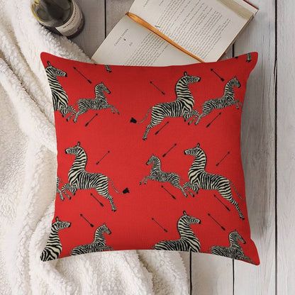 The Tenenbaums Zebra! Linen Throw Pillow Cover