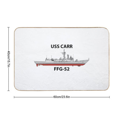 USS CARR - FFG-52 - OLIVER HAZARD PERRY CLASS  Pet-Safe Bath Mat