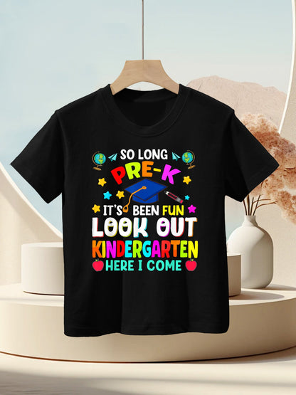 So Long PreK Graduation Graduate Teacher Kid Boy Girl Kids T-Shirt