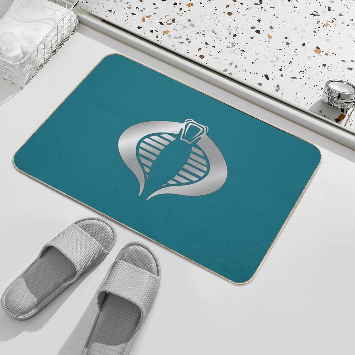 Gi Joe Cobra Copperhead Logo Bath Mat