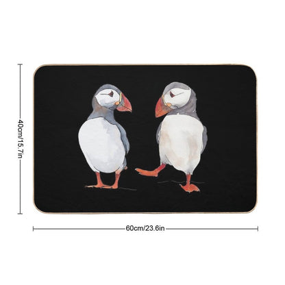 Pssstt... Wanna Dance Sweet Puffin Friends Bath Mat