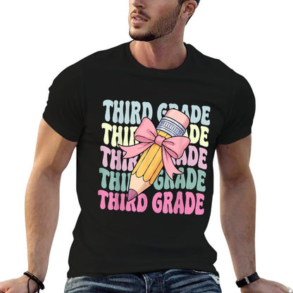 First Day Of School Third Grade Coquette 3rd Grade  Easy-care T-Shirt