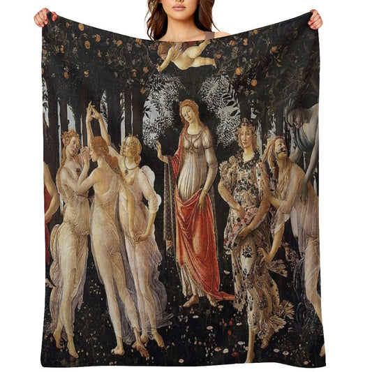 Sandro Botticelli - Primavera Throw Blanket