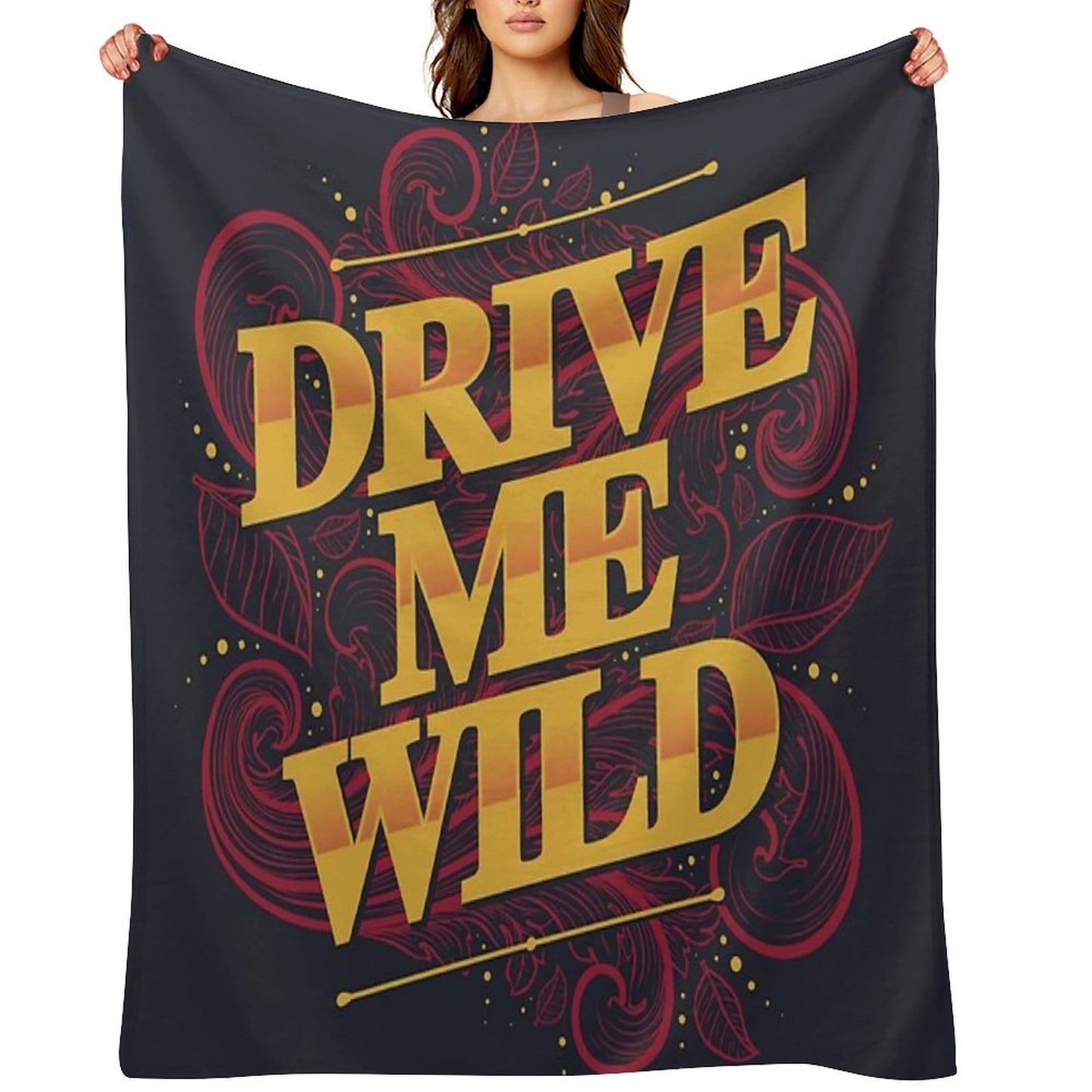 DRIVE ME WILD Throw Blanket