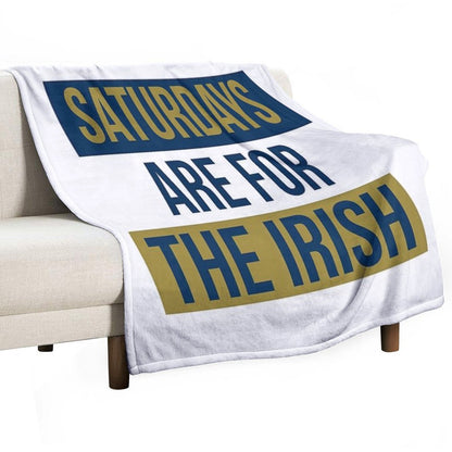 Saturdays Are For The Irish Shirts & Stickers Throw Blanket