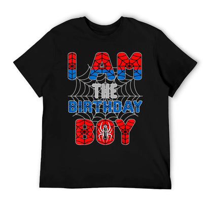 Spider Web Birthday Party I'm The Birthday Boy T-Shirt