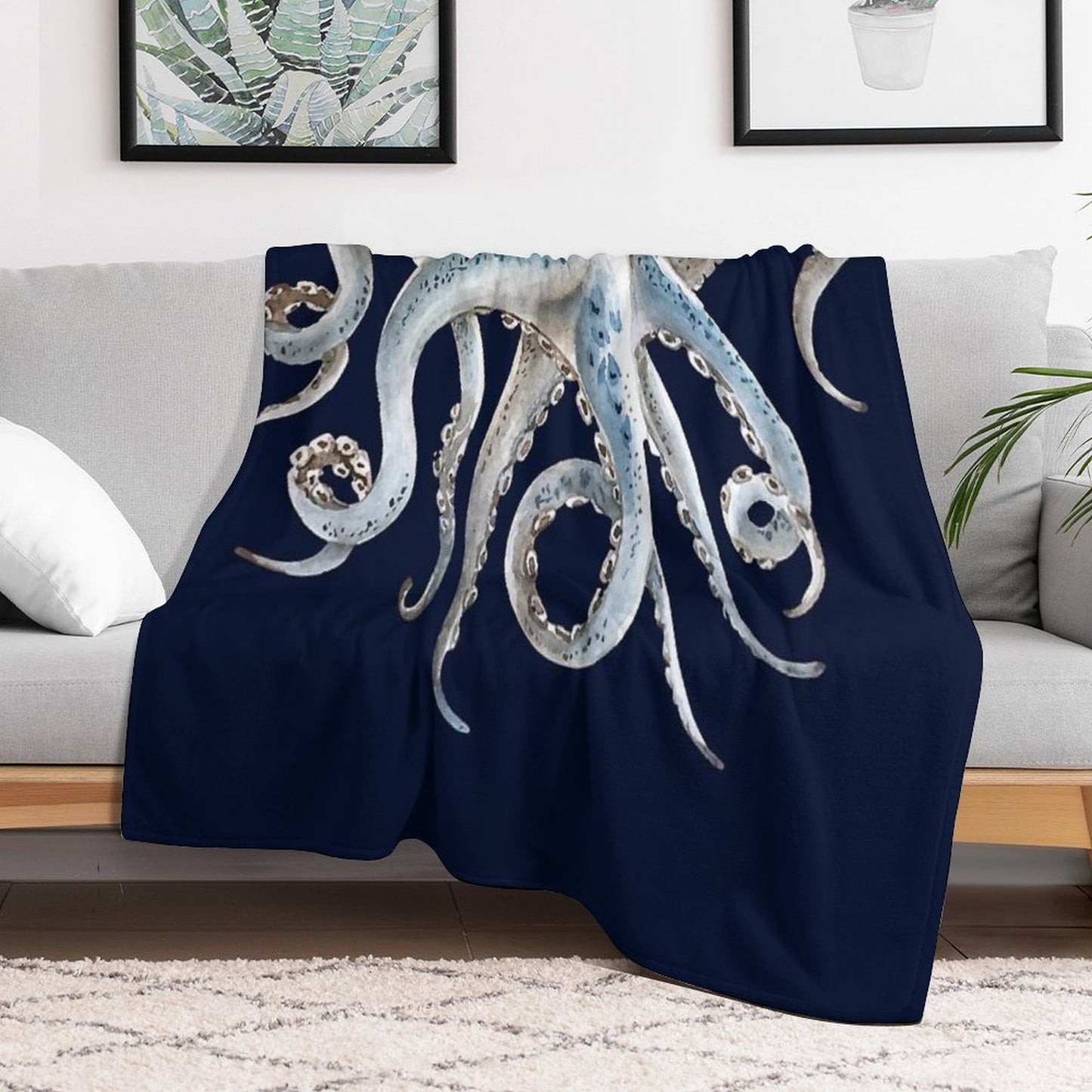 Octopus Tentaces 2 Throw Blanket