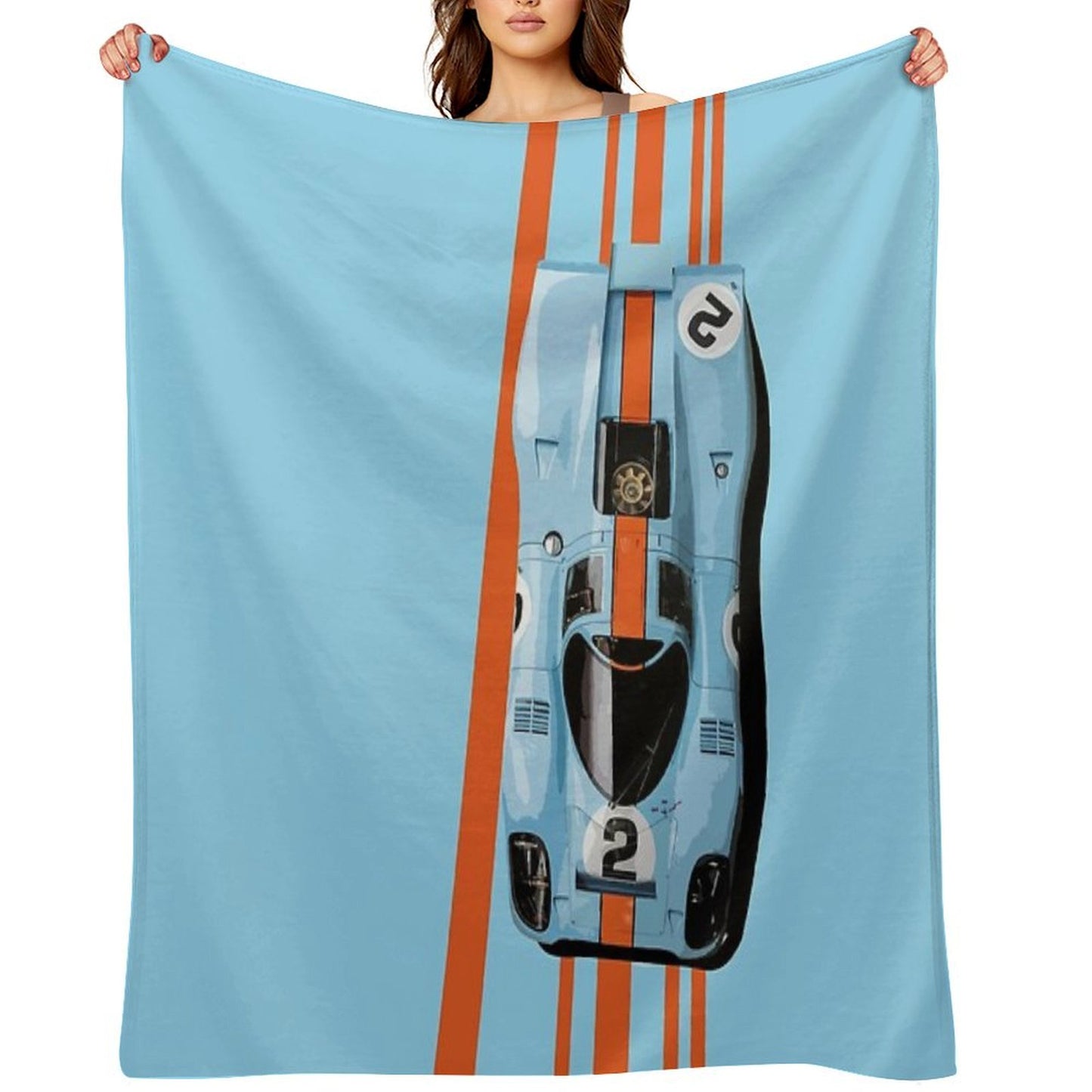 Porsch 917 1971 No 2 Daytona 24H 1970 Throw Blanket