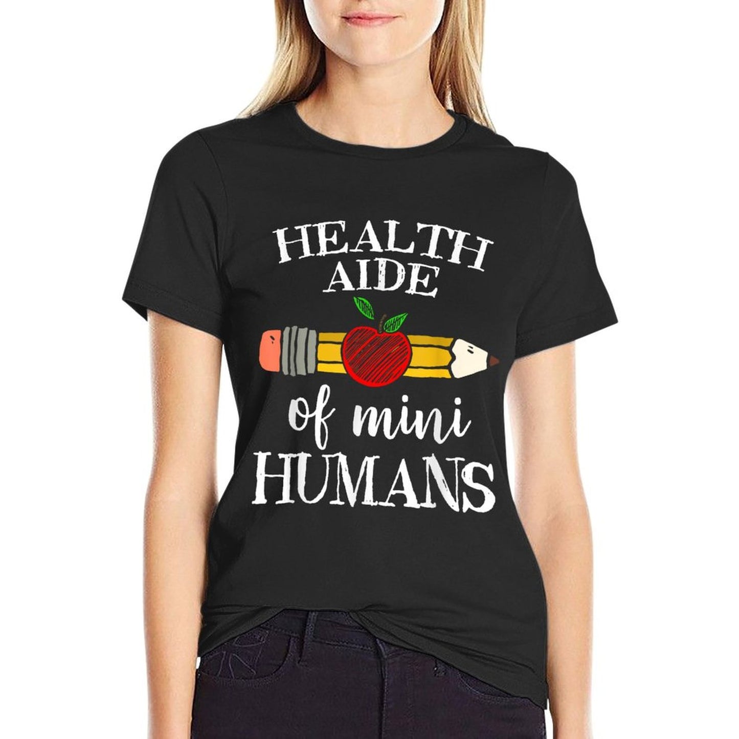 Health Aide of Mini Humans Team Gifts T-Shirt