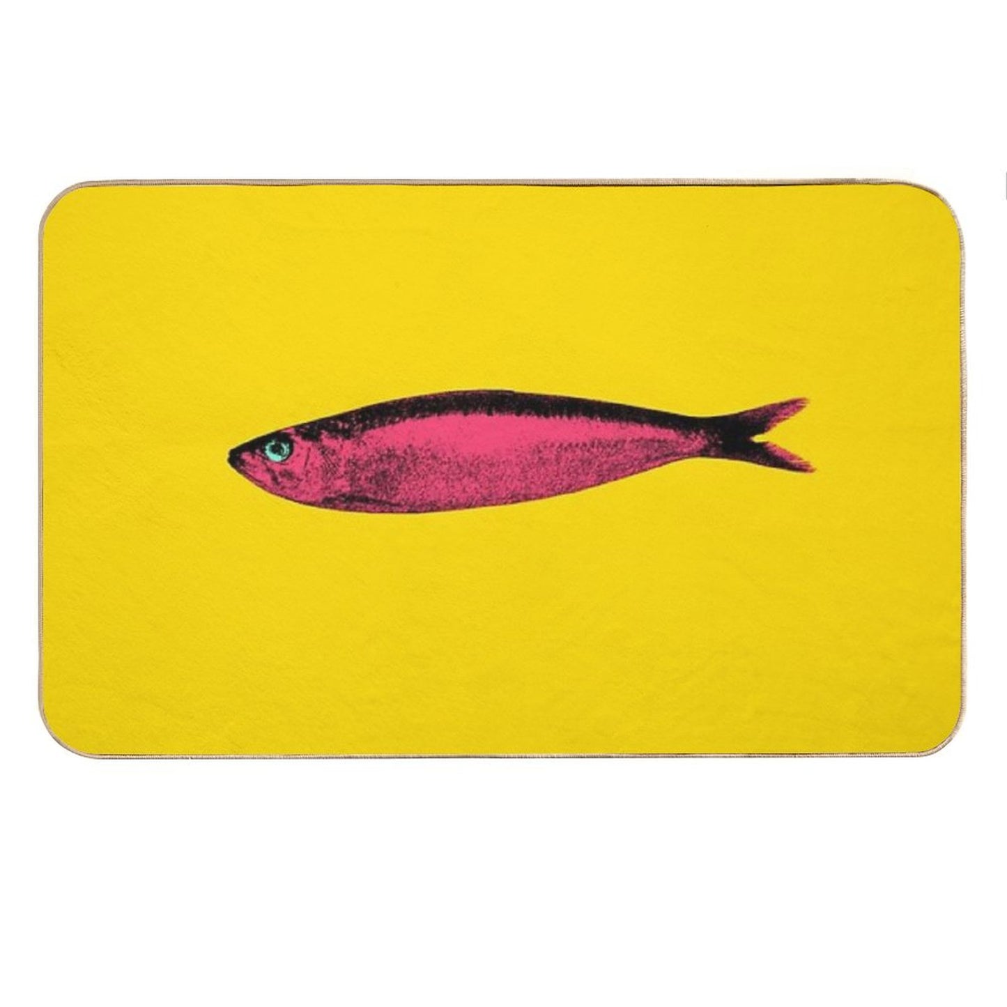 Pink Sardine Bath Mat