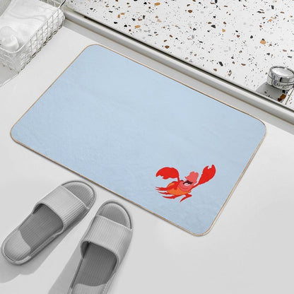 Red Crustacean Bath Mat