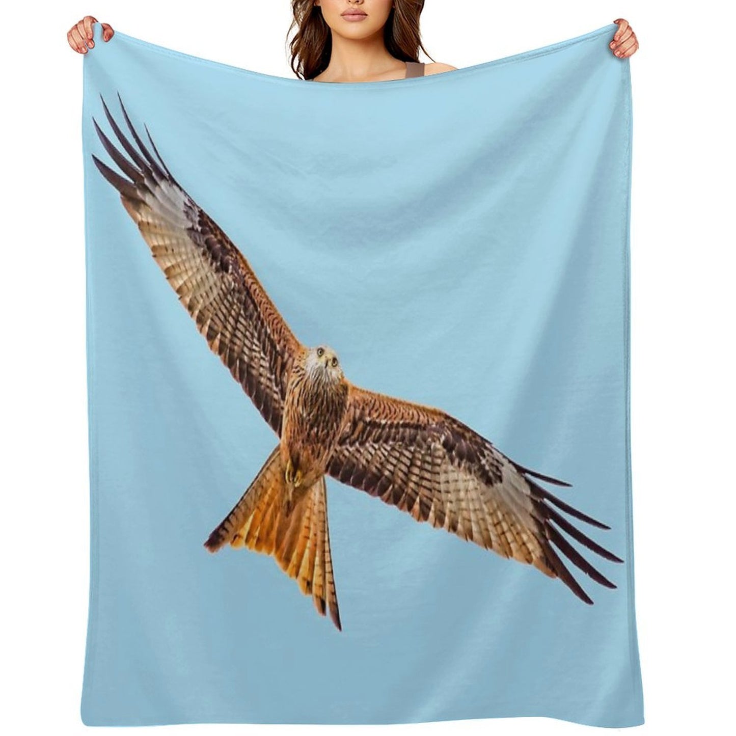Red Kite (Milvus Milvus) Throw Blanket