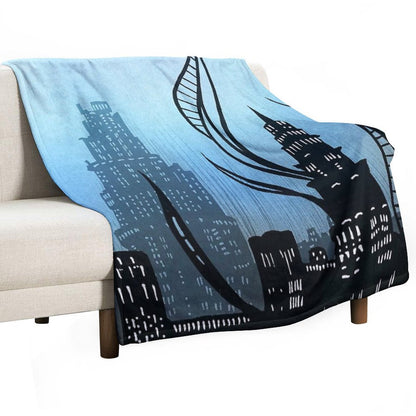 Amaurot - Inktober Throw Blanket