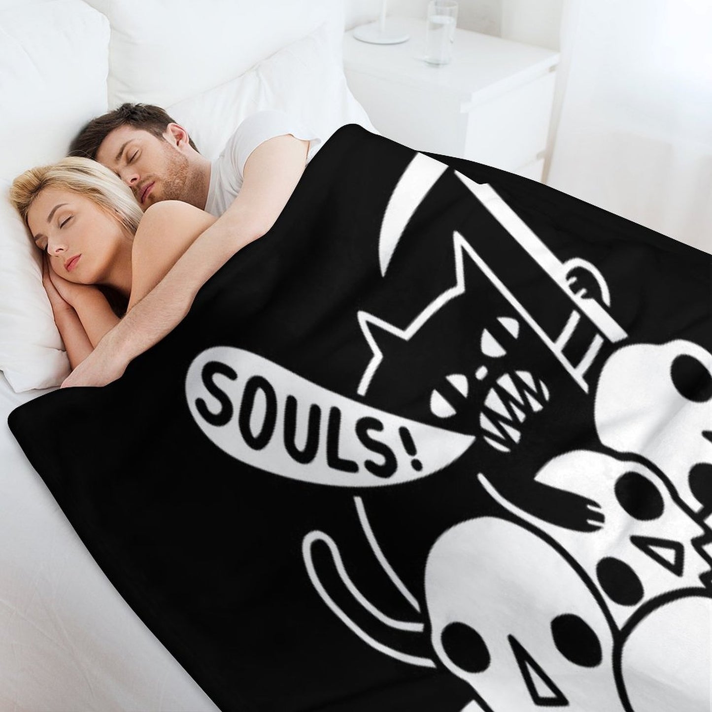 Cat Got Your Soul Throw Blanket