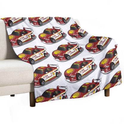 Scott McLaughlin 17 Ford Mustang 2019 Throw Blanket