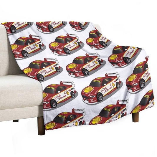 Scott McLaughlin 17 Ford Mustang 2019 Throw Blanket