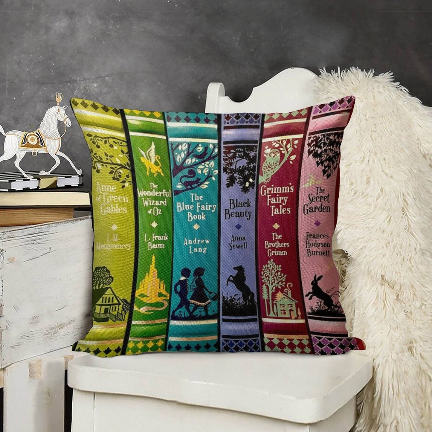 The Magic of Make-Believe Linen Throw Pillow Cover