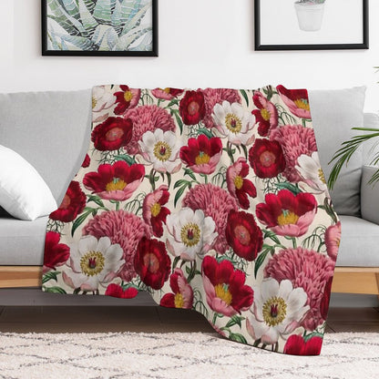 Flower Garden Throw Blanket