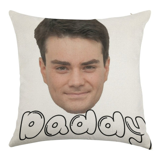 Ben Shapiro Daddy Linen Throw Pillow Cover