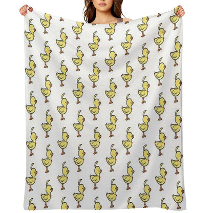 Ahiru Duck Chibi Throw Blanket