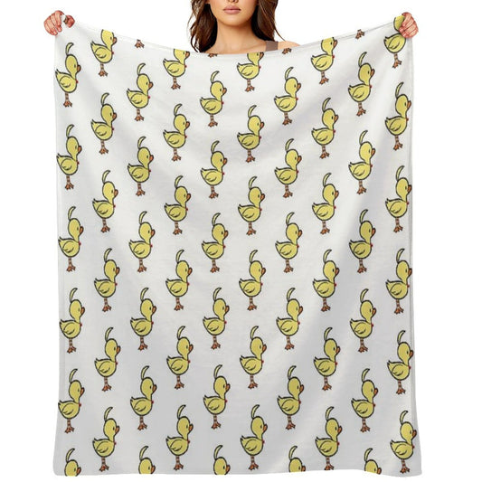 Ahiru Duck Chibi Throw Blanket